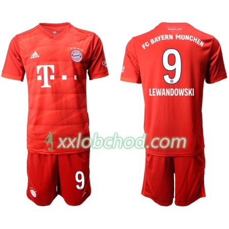 Fotbalové dresy FC Bayern Mnichov LEWANDOWSKI 9 Dětské Domácí Dres 2019/20 Krátký Rukáv